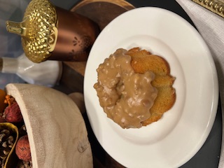 Mini Zero Sugar Cream Cheese Pound Cake w/Pecan Praline Topping